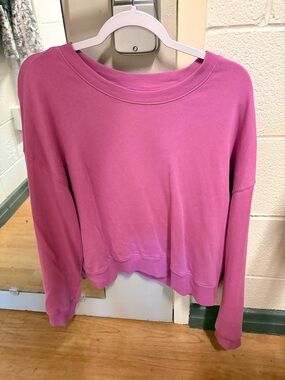Old Navy Pink Cropped Crewneck